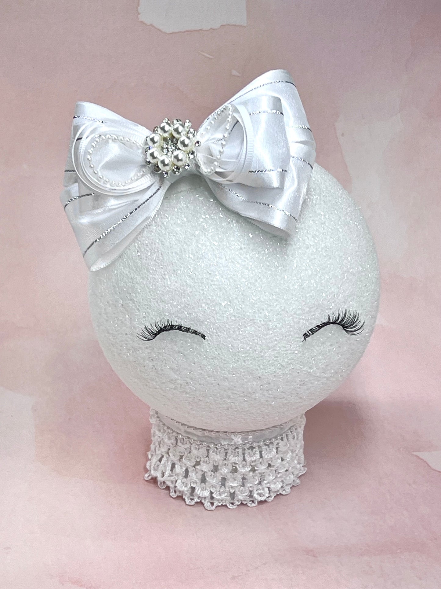 Elegant Satin and Organza Hair Clips Bow with Pearl and Rhinestone Embellishment – Ideal for Weddings and Celebrations - Wedding Hair Bow Accessories