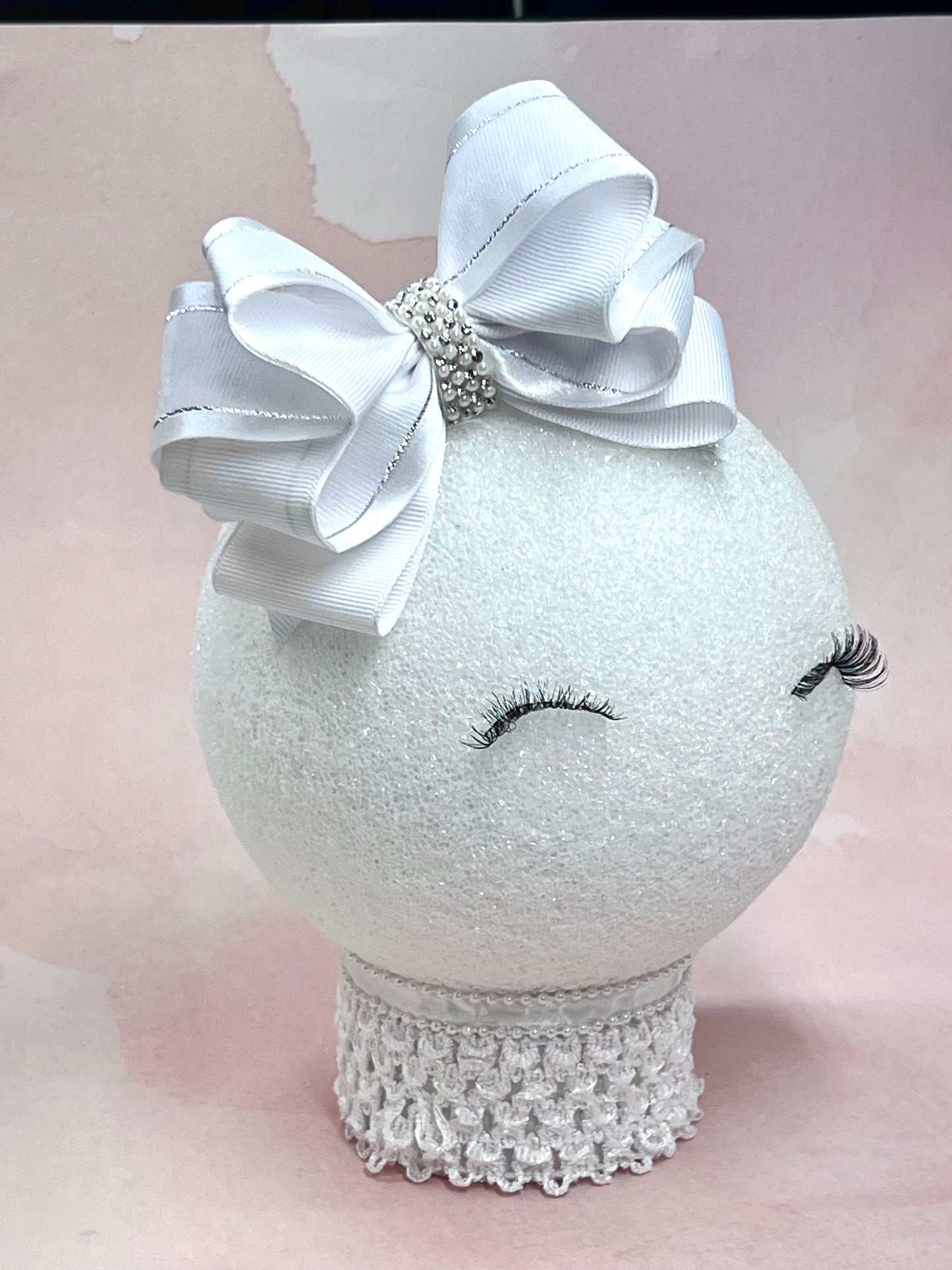Classic White Satin and Organza Double Hair Clips Bow for Little Girls – Wedding Hair Clips - Perfect for Weddings and Special Events - Wedding Hair Bow Accessories