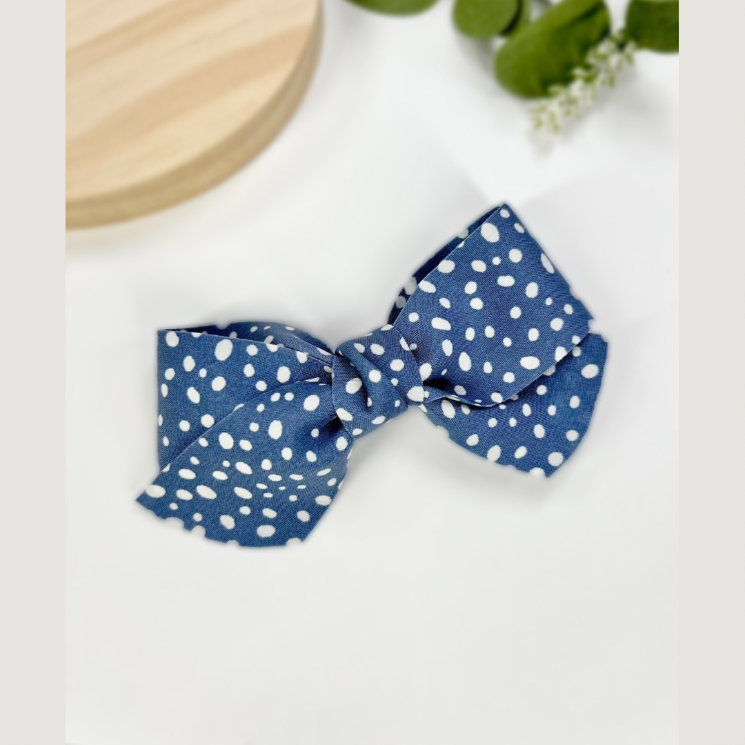 Stylish Polka Dot Hair Bow Collection. Available in 3 Colors. Perfect for all occasions #fabulousuniquecreations