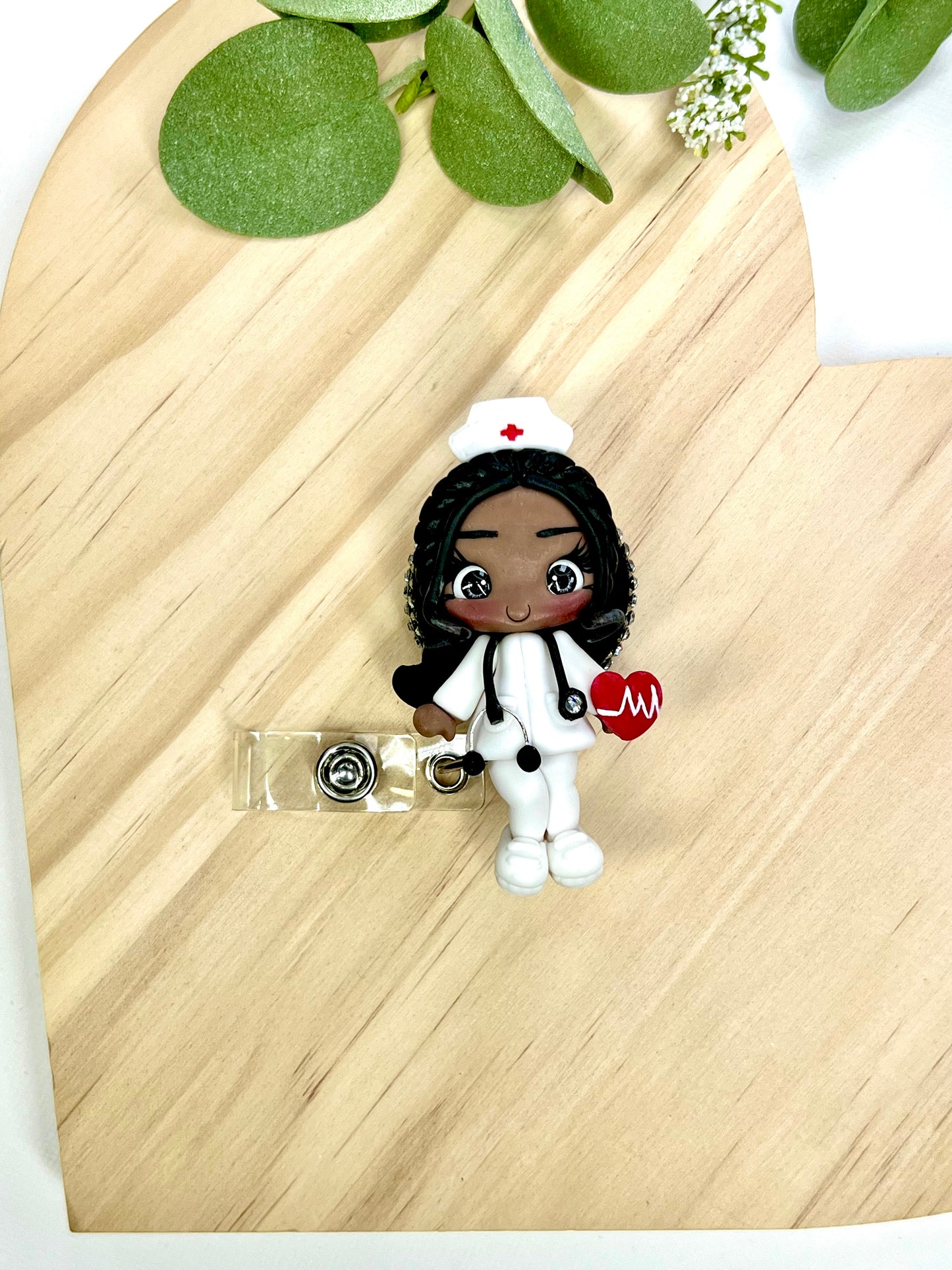 ✨ Add a touch of charm to your workday with these handmade clay badge reels! Perfect for healthcare heroes, teachers, or anyone who wants to showcase their personality while staying professional. 💕🎨 #HandmadeWithLove #BadgeReels #ClayArt