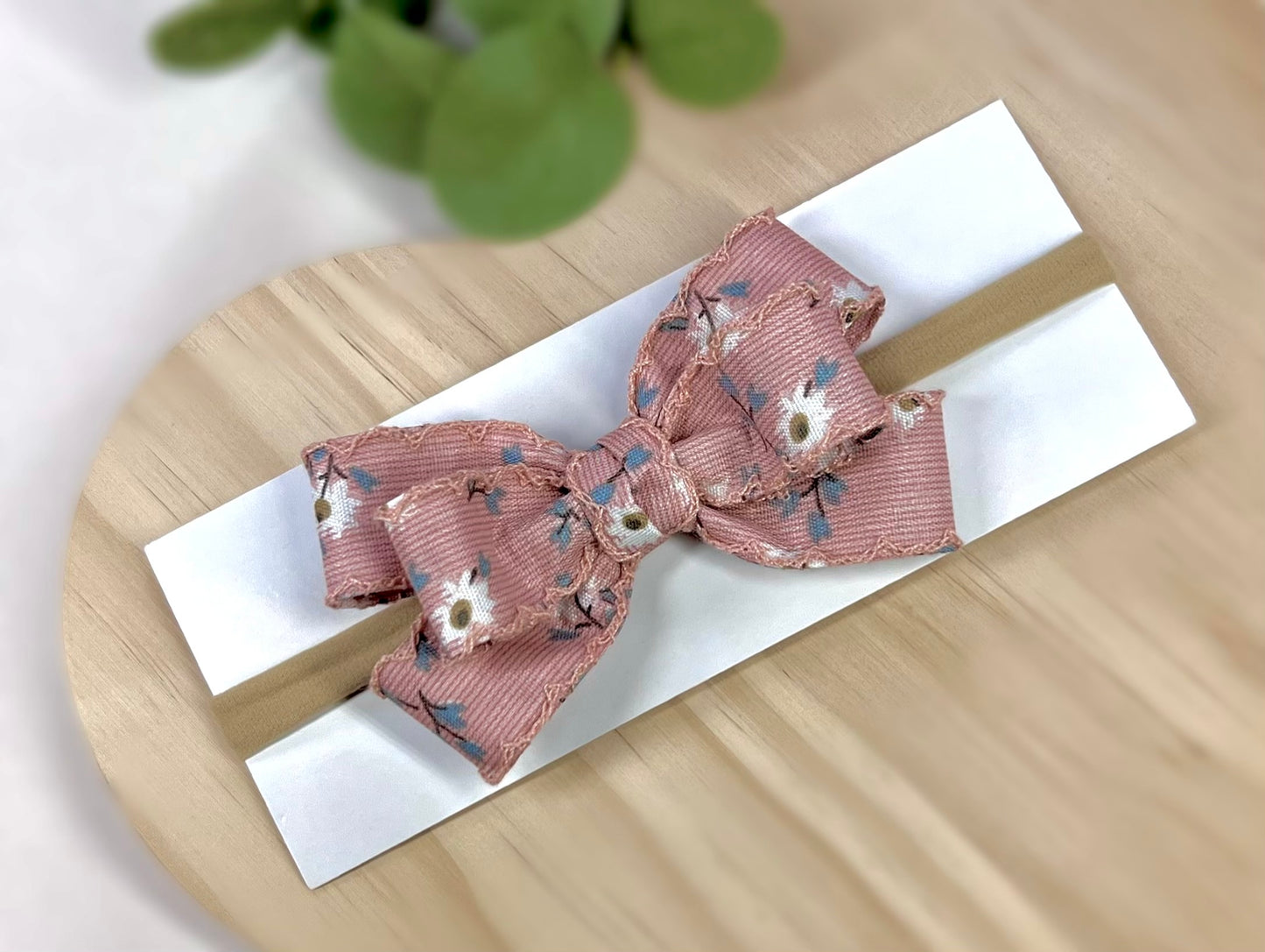 Vintage Inspired Floral Baby Bow - Perfect for Everyday Charm