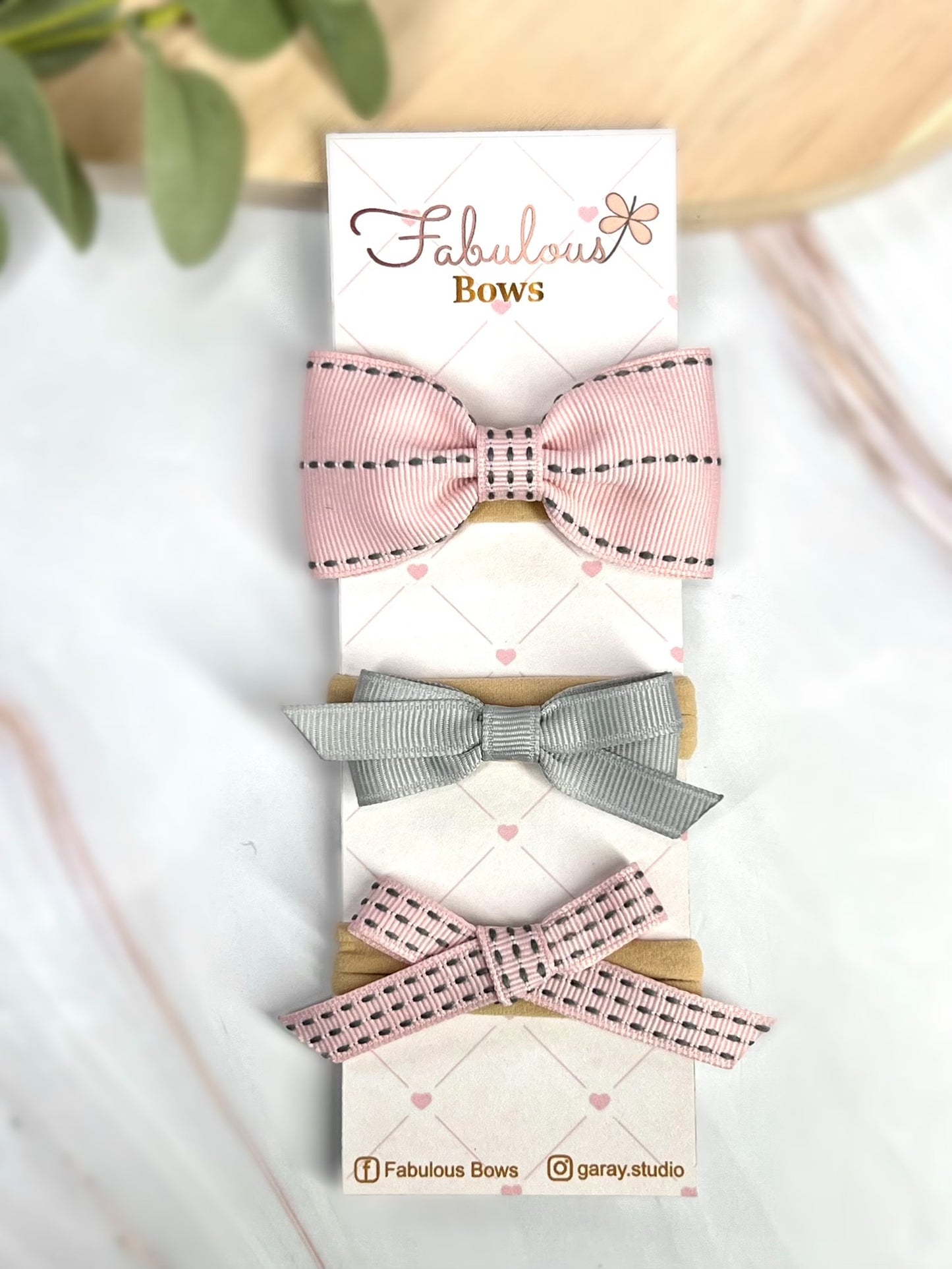 Elegant Baby Stitch Ribbon Headband Collection – Soft Pastels, Bold Hues & Timeless Designs