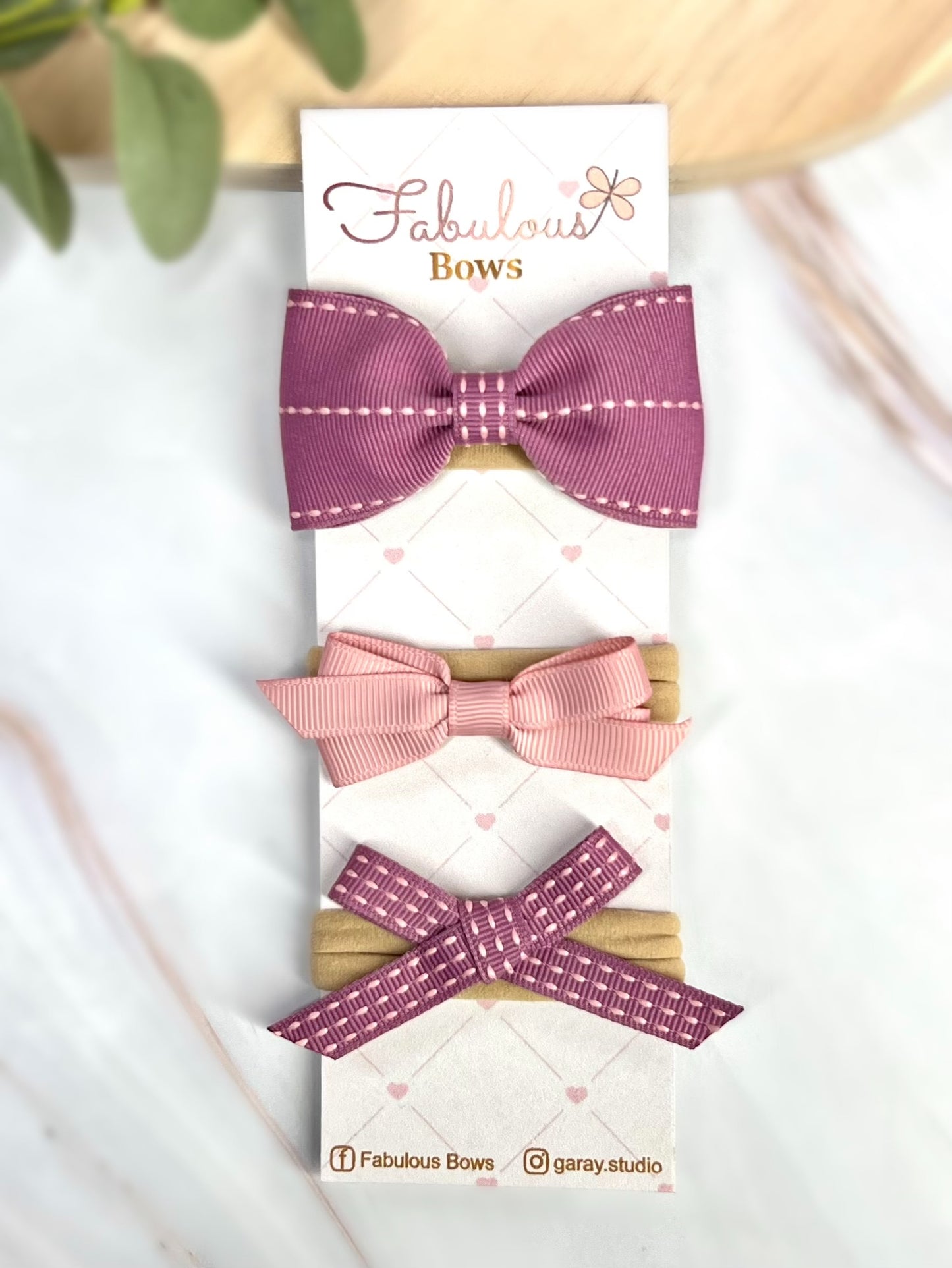 Elegant Baby Stitch Ribbon Headband Collection – Soft Pastels, Bold Hues & Timeless Designs