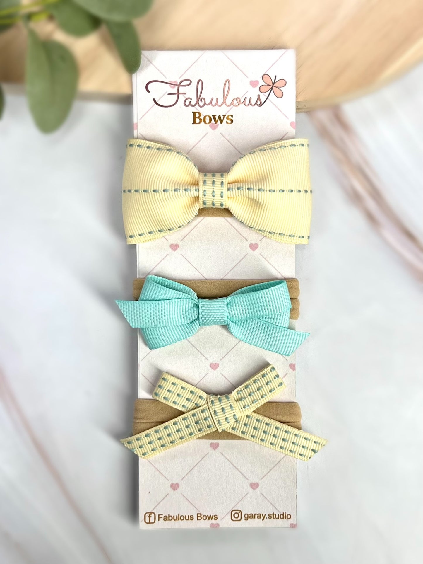 Elegant Baby Stitch Ribbon Headband Collection – Soft Pastels, Bold Hues & Timeless Designs